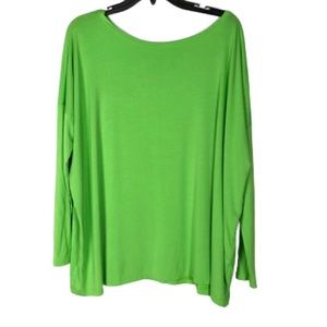 Piko bright green top size small shirt tunic length Nwot women’s size small